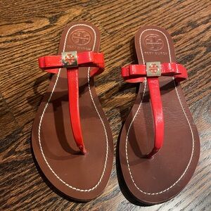 Red Tory Burch Sandals